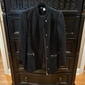 H&M black wool coat